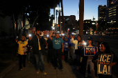 Demonstration against deportations, in Los Angeles