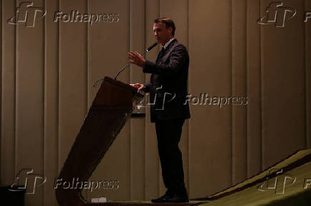 Bolsonaro discursa durante cerimnia de formatura do Instituto Rio Branco, no DF
