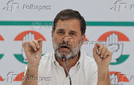 FILE PHOTO: Rahul Gandhi, a senior leader of India's main opposition Congress party