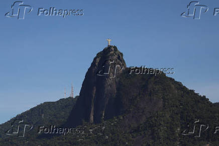 Esttua do Cristo Redentor no Rio de Janeiro.