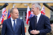NATO Secretary General Stoltenberg and British PM Sunak visit Warsaw