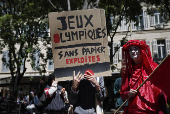 Anti Olympic Games Demonstration