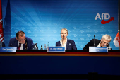 AFD press conference after Brandenburg elections