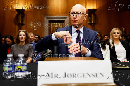 Novo Nordisk CEO Lars Jorgensen testifies in U.S. Senate hearing on high cost of weight loss drugs, in Washington