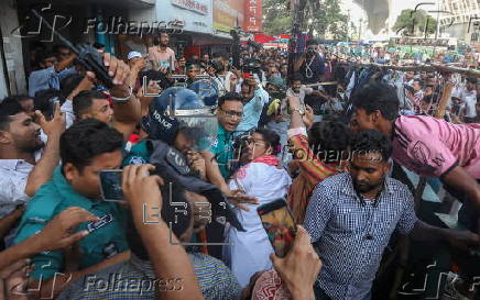 Protest against Awami League party on Noor Hossain Day in Bangladesh