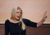 FILE PHOTO: Florida Attorney General Pam Bondi speaks at the Republican National Convention in Cleveland