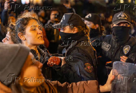 Protest to mark the International Day for Elimination of Violence Against Women, in Istanbul