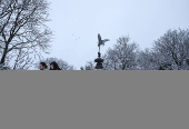 Heavy snow in Liverpool amidst warnings for snow and ice across Britain