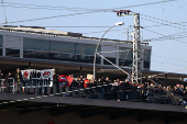 Right-wing protest at Friedrichshain district in Berlin