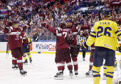 IIHF World Championships - Group B - Latvia v Sweden