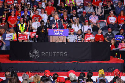 Republican presidential nominee and former U.S. President Donald Trump campaigns in Henderson