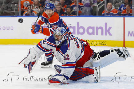 NHL: New York Rangers at Edmonton Oilers