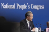 Chinese Foreign Minister Wang Yi holds press conference at Third Session of 14th National People's Congress