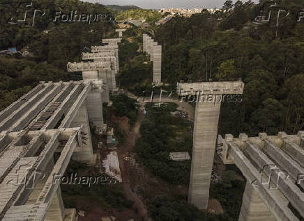 Trecho do Rodoanel Norte, em So Paulo, que apresenta problemas