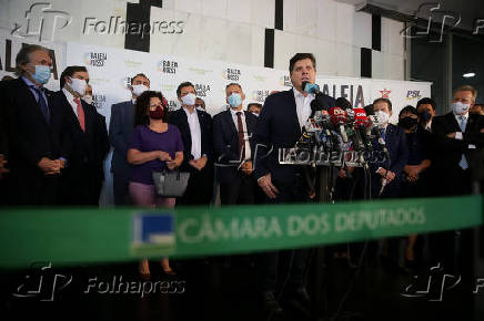 Baleia Rossi fala no lanamento de sua candidatura  presidncia da Cmara 