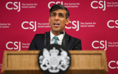 Prime Minister Rishi Sunak gives a speech on welfare reform, in London