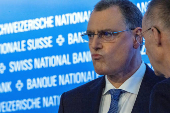 Swiss National Bank (SNB) governing board chairman Thomas Jordan attends the annual general meeting in Bern