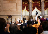 U.S. civil rights leader Daisy Bates is honored with statue at the U.S. Capitol in Washington