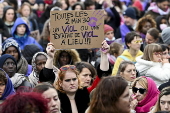 Rally in Brussels ahead of International Day for the Elimination of Violence against Women