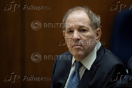 FILE PHOTO: Former film producer Harvey Weinstein appears in court in Los Angeles