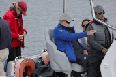 El rey Juan Carlos y la infanta Cristina asisten una regata en Sanxenxo
