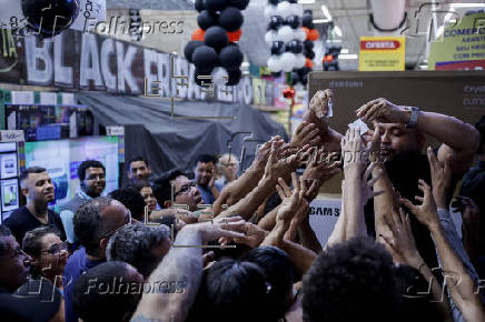 Black Friday anticipado en la ciudad de Sao Paulo, Brasil