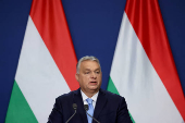 Hungarian Prime Minister Viktor Orban holds an international press conference in Budapest