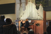 Organ with pipes crafted from fragments of Russian rockets is played in Lviv