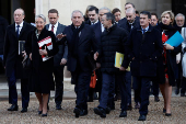 First weekly cabinet meeting of the year of the new French government in Paris