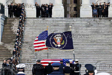 Former President Jimmy Carter Arrives At The U.S. Capitol For 3-Day State Funeral