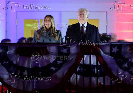 Fireworks display ahead of the inauguration of U.S. President-elect Donald Trump, in Sterling