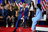 Republican presidential nominee and former U.S. President Trump holds a town hall event in La Crosse