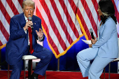 Republican presidential nominee and former U.S. President Trump holds a town hall event in La Crosse