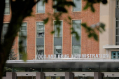 FILE PHOTO: Signage is seen outside of FDA headquarters in White Oak, Maryland