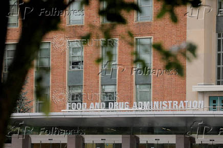 FILE PHOTO: Signage is seen outside of FDA headquarters in White Oak, Maryland