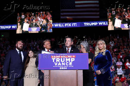 Republican presidential nominee and former U.S. President Donald Trump campaigns in Henderson