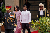 Opening of the new session of parliament, in Colombo