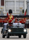 Thai Queen Suthida leads rehearsal event for Royal Guard parade