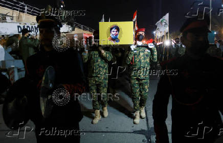 Commemoration to remember Iranian General Qassem Soleimani and Iraqi militia leader Abu Mahdi al-Muhandis, in Baghdad