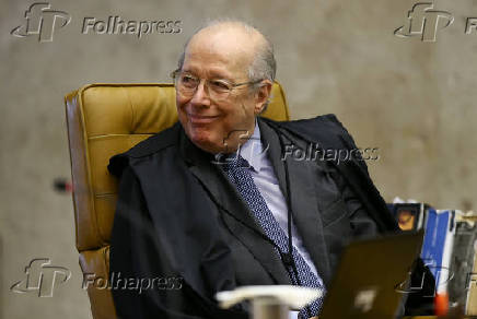 O ministro do STF Celso de Mello durante sesso de julgamento da priso em 2 instncia