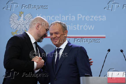 Polish PM Tusk and Ukrainian PM Shmyhal meet for bilateral talks in Warsaw
