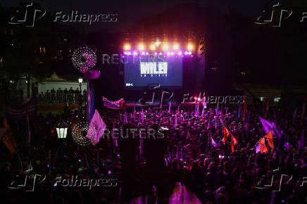 Argentine President Javier Milei holds rally in Buenos Aires to launch his party nationally