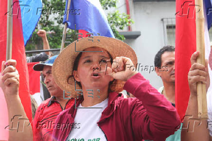 Marcha opositora entrega demandas a poderes de Paraguay tras caminar 65 kilmetros