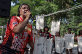 Protesto marca 5 anos de morte de jovens em baile funk de Paraispolis