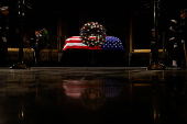 The casket of Jimmy Carter lies in state in Washington