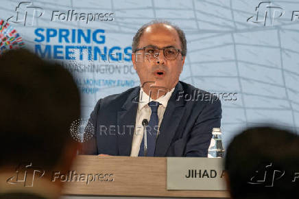 IMF Director of the Middle East and Central Asia Department, Jihad Azour, speaks at the IMF and World Bank?s 2024 annual Spring Meetings in Washington