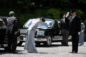 Japan's Princess Aiko visits the tomb of late Emperor Hirohito, in Hachioji