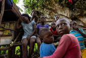 People visit La Citadel in Milot following the installation of the Haiti transitional government