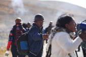 Bolivia's former President Morales leads a march against Bolivia's President Arce and his government, in Vila Vila