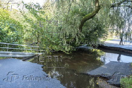 Heavy rain in Denmark's southwest Jutland